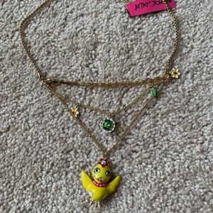 Betsey Johnson chick necklace